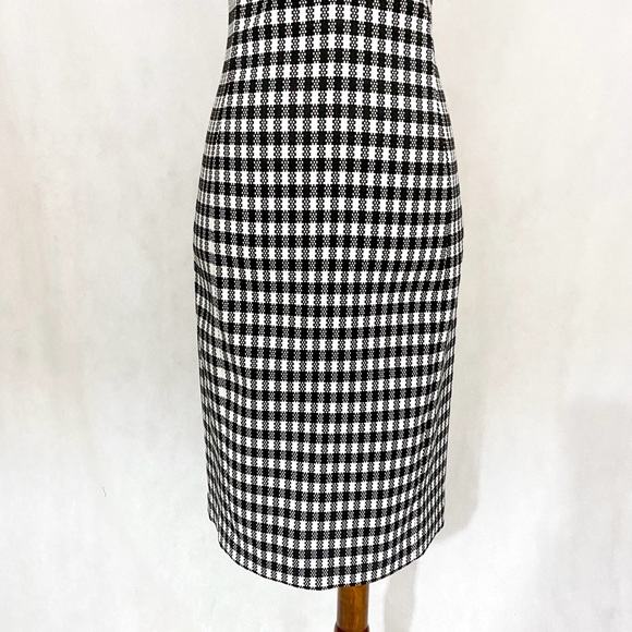 Calvin Klein Sleeveless Houndstooth Pattern Dress - Picture 3 of 11